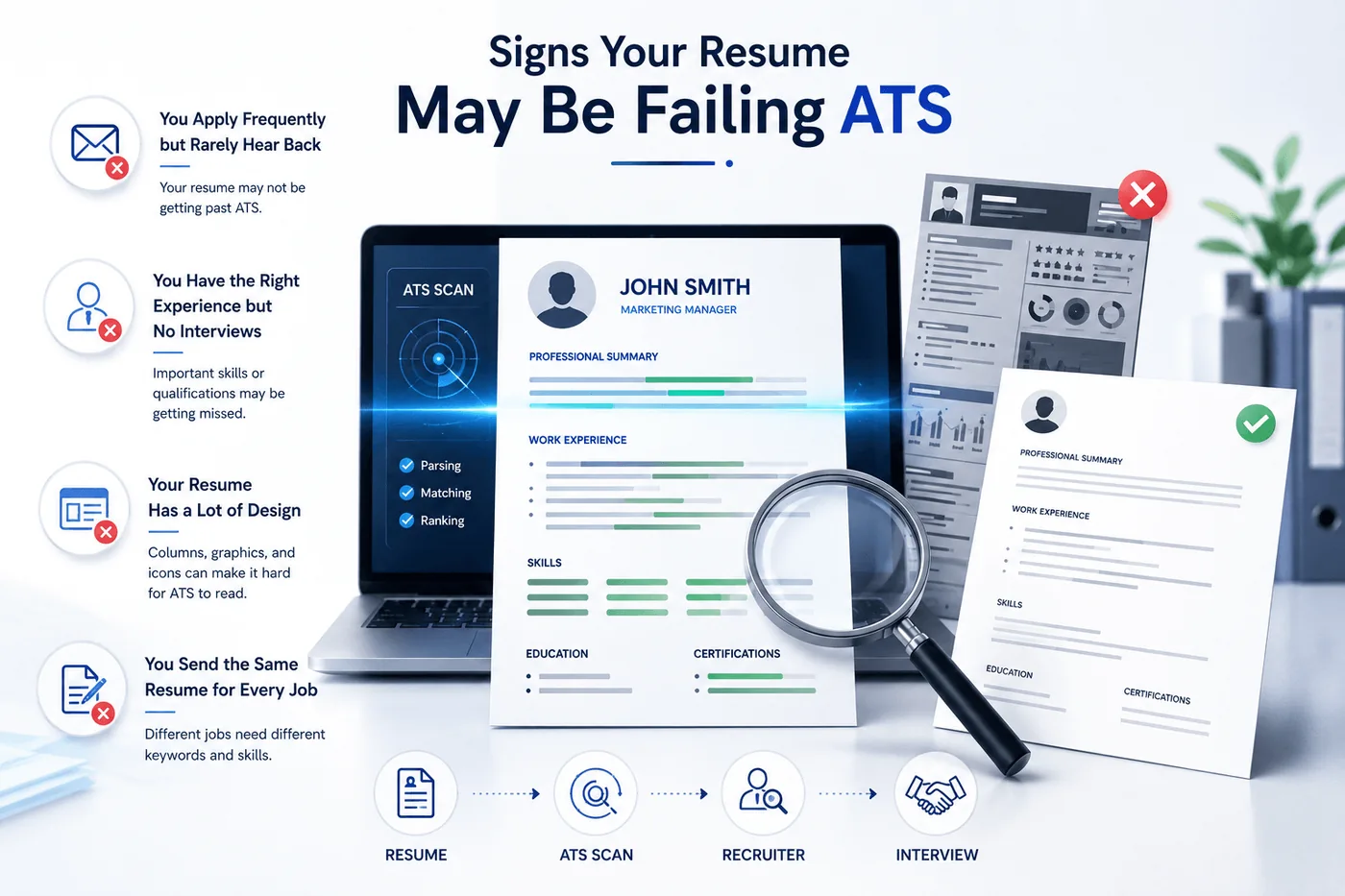 Signs your resume may be failing ATS
