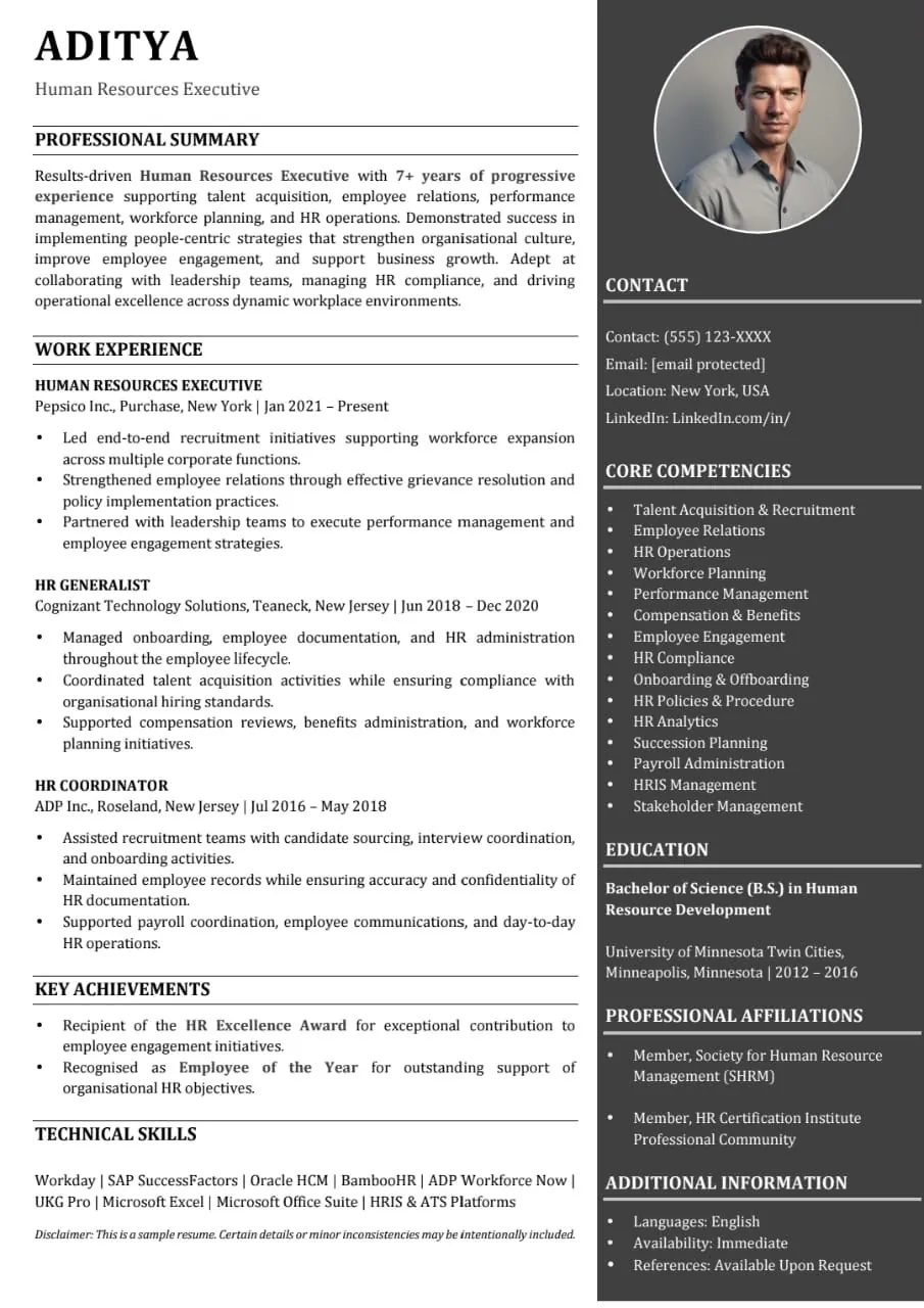 ATS-friendly resume template, Resume 5